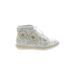 Rachel Shoes Sneakers: Silver Floral Shoes - Kids Girl's Size 11