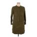 J.Crew Casual Dress - Shirtdress: Green Dresses - Women's Size 14