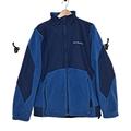 Columbia Jackets & Coats | Columbia Jacket Men Medium Blue Fleece Full Zip Softshell Lightweight Pockets | Color: Blue | Size: M