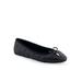 Wide Width Women's Pia Casual Flat by Aerosoles in Black Quilted (Size 9 W)