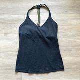 Lululemon Athletica Tops | Lululemon 6 Dark Grey Athletic Workout Gym Running Tank Top | Color: Gray | Size: 6