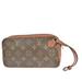 Louis Vuitton Bags | Louis Vuitton Logo Clutch Hand Bag Monogram Leather Brown | Color: Brown/Gold | Size: Os