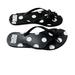 Kate Spade Shoes | Kate Spade Fiji Flip Flops Polka Dot Sandals In Black/White Size 8.5 | Color: Black/White | Size: 8.5