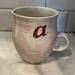 Anthropologie Dining | Anthropologie Floral “A” Coffee Tea Mug | Color: Cream/Pink | Size: Os