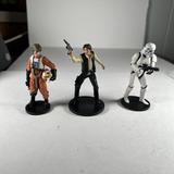 Disney Toys | Lot Of Three Of Star Wars Figures Luke Skywalker Hans Solo Stormtrooper | Color: Red | Size: One Size