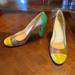 Kate Spade Shoes | Kate Spade Heels | Color: Green/Tan | Size: 9