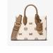 Michael Kors Bags | Michael Kors Mirella Extra Small Logo Bebossed Crossbody Bag | Color: Brown/Cream | Size: Os