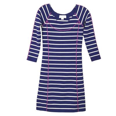 Jessica Simpson Dresses | Jessica Simpson Dress Nwot Small Thick Viscose Blend Striped Bodycon | Color: Blue | Size: S