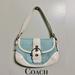 Coach Bags | Coach Signature Vintage 2000’s Sufflette Leather Handbag | Color: Blue/White | Size: 10”L X 7”H X 2 3/4”W