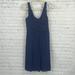 J. Crew Dresses | J. Crew Navy Blue Size 4 100% Silk Rouches Sleeveless Dress Stained | Color: Blue | Size: 4