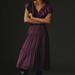 Anthropologie Dresses | Dark Purple Anthropologie Midi Dress | Color: Purple | Size: Xl