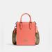 Coach Bags | Coach North South Mini Tote With Signature Canvas | Color: Orange/Pink | Size: Os