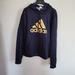 Adidas Tops | Ladies Sz M Adidas Navy Blue Logo Hoodie With Climawarm | Color: Blue | Size: M