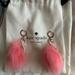 Kate Spade Jewelry | Kate Spade Pink Flamingo Poof And Rose Gold Earrings. Never Worn | Color: Pink | Size: 3 Inch Drop