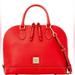 Dooney & Bourke Bags | Euc Dooney & Bourke Red Saffiano Leather Zip Satchel Bag | Color: Gold/Red | Size: Os