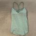 Lululemon Athletica Tops | Lululemon Women’s Work Out Tank Size 4 With Built In Bra | Color: Green/Tan | Size: 4