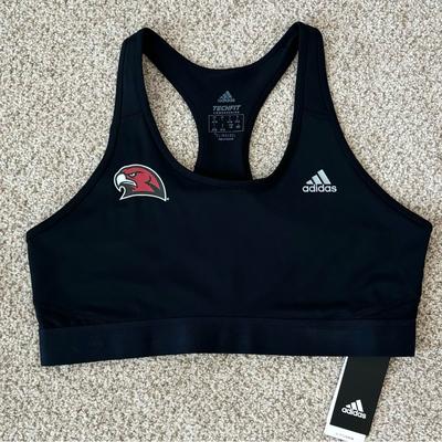 Adidas Intimates & Sleepwear | Adidas Alphaskin Miami Ohio University Black Compression Sports Bra Size L | Color: Black | Size: L