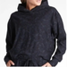 Athleta Tops | Athleta Farallon Hoodie Womens Small Navy Blue Cropped Sweatshirt Camo Oversized | Color: Blue | Size: S