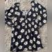 American Eagle Outfitters Dresses | Black Floral Mini Dress (With Pockets!) | Color: Black | Size: Xl