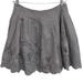Anthropologie Skirts | Anthropologie Eleveness Gray Appliqu Gray Linen Skirt | Color: Gray | Size: 12
