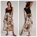 Anthropologie Dresses | Anthropologie Twofer Printed Maxi Dress Small Nwt | Color: Black | Size: S