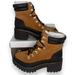Giani Bernini Shoes | Nwt Giani Bernini Maddyson Lace-Up Log-Sole Memory Foam Booties Auburn Tan Sz 6 | Color: Black/Tan | Size: 6