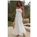 Anthropologie Dresses | Nwt Anthropologie White Tiered A-Line White Dress Small | Color: White | Size: S