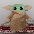 Disney Accessories | Disney + Mandalorin “The Child” Baby Yoda Grogu Plush 13” Plush Backpack | Color: Brown/Green | Size: Osbbeu