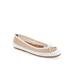 Women's Palma Flat by Roamans in White Mesh (Size 10 M)