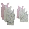 Bambini Girls Printed Tank Top Variety 6 Pack - Newborn