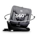 Kinderkraft I-Grow Child Car Seat, I-Size 40-150 cm, 360 Degree Rotation, Isofix, Base Station, RWF and FWF, Special Safety Systems, Easy to Clean, from Birth Group 0/1/2/3 0-36 kg, Gray