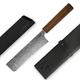 NAKIRI 17cm SPG2 Gemüsemesser handmade in Japan, Kochmesser mit Messerscheide & Ledertasche | Japanisches Messer, Damastmesser, Küchenmesser