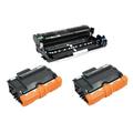 2x TN3480 Black Compatible Toner Cartridge & 1x DR3400 Drum Unit for Brother DCP-L5500DN DCP-L6600DW HL-L5000D HL-L5050DN HL-L5100DN HL-L5100DNT HL-L5200DW HL-L5200DWT HL-L6250 HL-L6250DN Printers