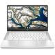 HP 14A-NA0500SA 14" Chromebook | Full HD Screen | Intel Celeron N400 2.6GHz | 4GB / 64 GB eMMC | White
