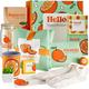 The Love Crate Co. Gift Baskets for Women – Thinking of You Self Care Kit, Orange Birthday Box for Her, Get Well Soon Basket, Spa Treat for Women, After Surgery Care Package, Thoughtful Gift Idea
