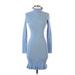 J.Crew Casual Dress - Sweater Dress: Blue Dresses - Women's Size Small