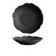 NEBE China Dinner Plates Particularly Beautiful Plates, Household Japanese Dinner Plates, Deep Plates, Light Luxury Ceramic Soup Plates Dinner Plate (Color : Black, Size : M)