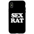 Hülle für iPhone X/XS Sex Rat - Lustiger Spruch Sarkastische Neuheit Niedlich Sexy Cool Sex