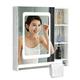 TEmkin LED LED Illuminated Bathroom Mirror Cabinet + Shelves, Wall-Mounted Storage Mirror Cabinet, Mount Medicine Cabinet with Mirror Defogging ()