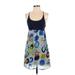 Planet Gold Cocktail Dress - A-Line: Blue Graphic Dresses - Women's Size Small