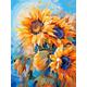 Paint by Numbers Flower 24x32in Paint by Numbers for Adults Beginners DIY Crafts for Adults Art Painting Kit Acrylic Pigment Drawing Paintwork Sunflower Paint by Numbers Kit for Home Decor