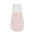 MORI Baby Boys and Girls Newborn Swaddle Sleeping Bag in Blush Stripe - Breathable Cotton Unisex Bedding Blanket with Adjustable Arm Poppers One Size