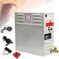 Steam Sauna Generator Kit 220V for Home Commercial Use, Suitable for Sauna/Shower/Bath/SPA, with Self-draining Sytem, LED Digital Controller for 6 m³ Space- Automatic thermostat 35-55℃