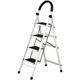 YDYUMN Ladder,Ladder Stool Folding Folding Ladder Indoor Household Ladder Folding Ladder Thick Herringbone Ladder for Indoor Decoration, Outdoor Decoration, Convenient Storage,Red,D needed