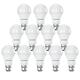 paul russells B22 Bayonet Cap LED Light - Pack of 12 – 13W = 100W Equivalent Replacement Bulb 1521LM Lumens 2700K Standard BC A60 GLS – Soft Bright Energy Saving Bulbs Non-Dimmable Warm White Frosted