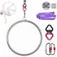 Fitness Aerial Lyra Hoop Set 31/33/35/37/39 Inch for Adults Suspension Professional Ring Stainless Steel Hoop Circus Aerial Equipment for Acrobatics Performance (Tube Dia: 25mm),Diameter-80cm