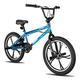 Hiland 20 Inch 5 Spoke Kids BMX Bike for Boys Girls Ages 7-13, 360 Degree Rotor Freestyle, 4 Pegs Single Speed Kid’s BMX Bicycle, Blue