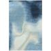 Blue/White 72 x 48 x 0.25 in Area Rug - Bokara Rug Co, Inc. Abstract Hand Knotted Wool/Silk Area Rug in Silk/Wool | 72 H x 48 W x 0.25 D in | Wayfair