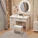 My Lux Decor White Light Dressing Table Luxury Nordic Vanity Stool Dressing Table Accessories Organizer Tocador Maquillaje Bedroom Furniture | Wayfair