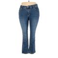 Woman Within Jeggings - Mid/Reg Rise: Blue Bottoms - Women's Size 18